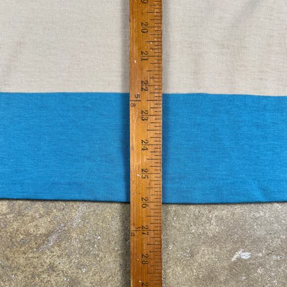 Vintage‎ Coyote by Argo Striped T-Shirt USA Made Blue Natural Men’s Large - Picture 8 of 9